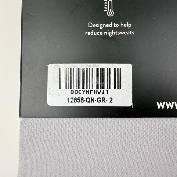 Miracle Made Sheet Set QUEEN Self-Cooling Self-Cleaning Silver Infused Gray NEW - Picture 5 of 6